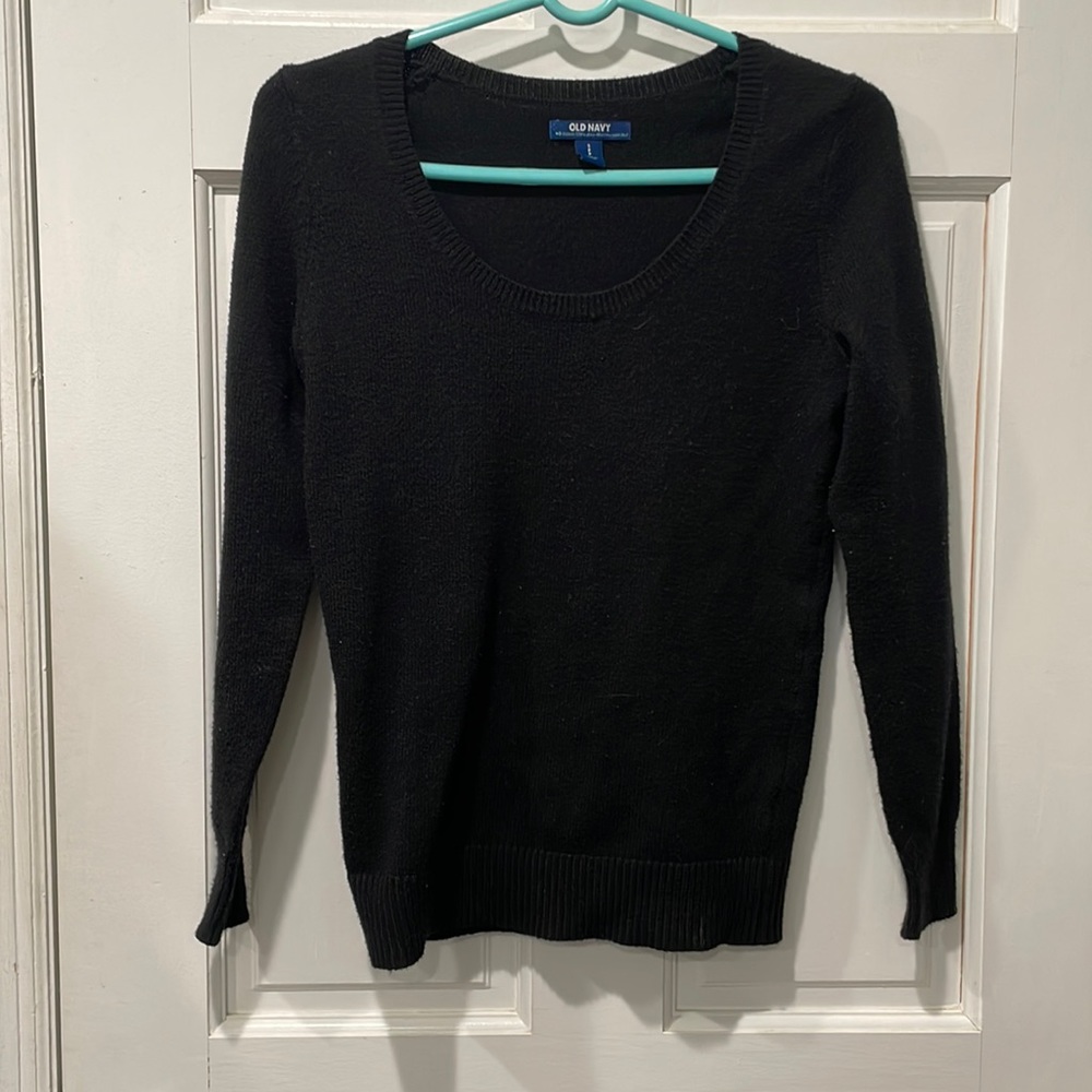 Simple black sweater